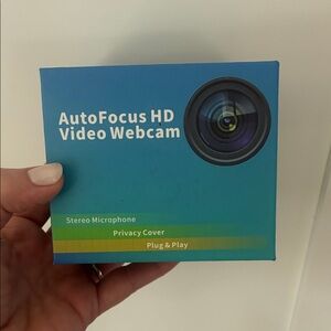 AutoFocus HD Video Webcam - Teal Packaging